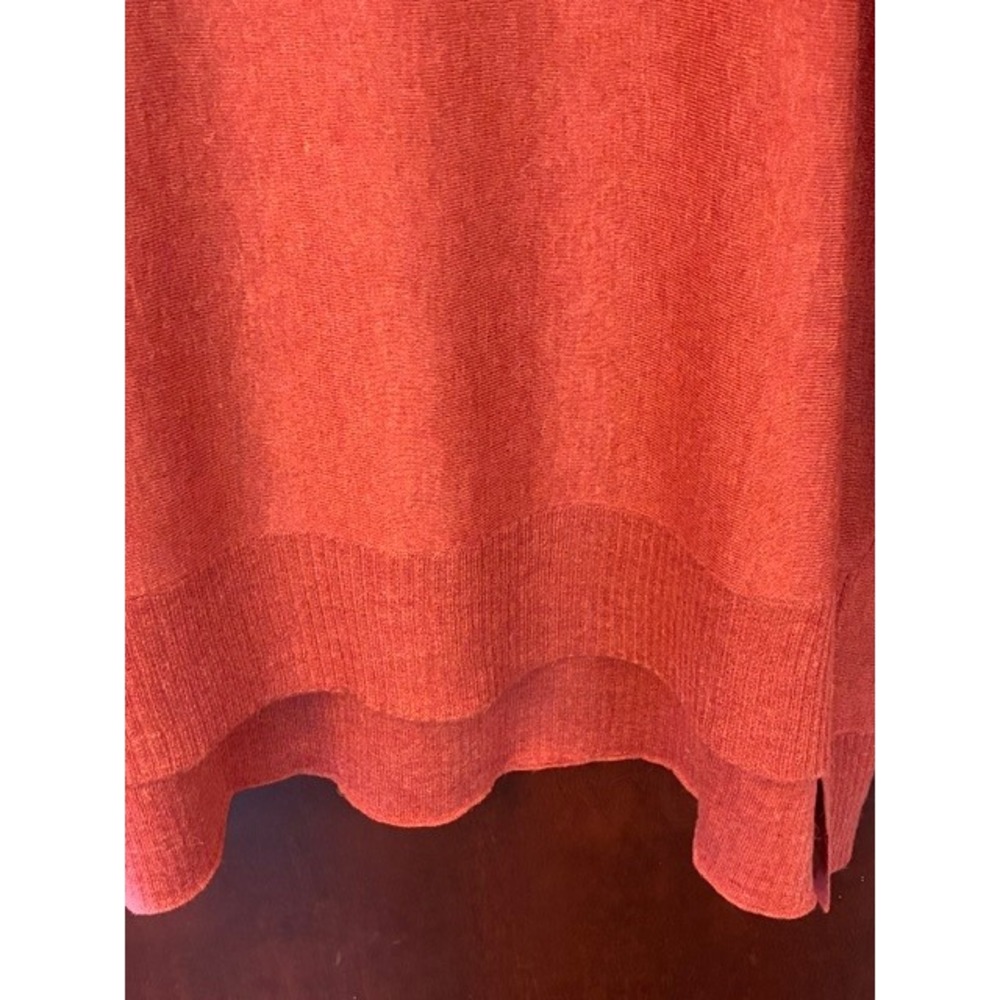 Eileen Fisher Sweater Womens M Coral Excellent Merino Alpaca Tencel Knit Top - Picture 5 of 6